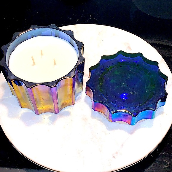 MAISON DE BOUGIES PARFUMEE CANDLE ENCHANTED SWEET CITRUS 12 oz 3 WICK NEW GLASS - Picture 3 of 7